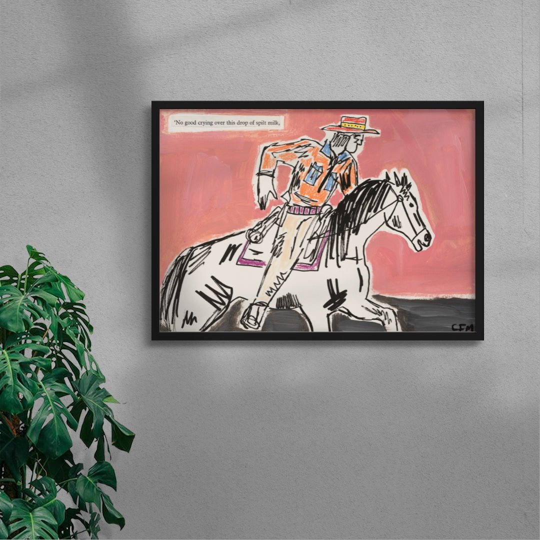 Pursue contemporary wall art print by Caitlin Flood-Molyneux - sold by DROOL