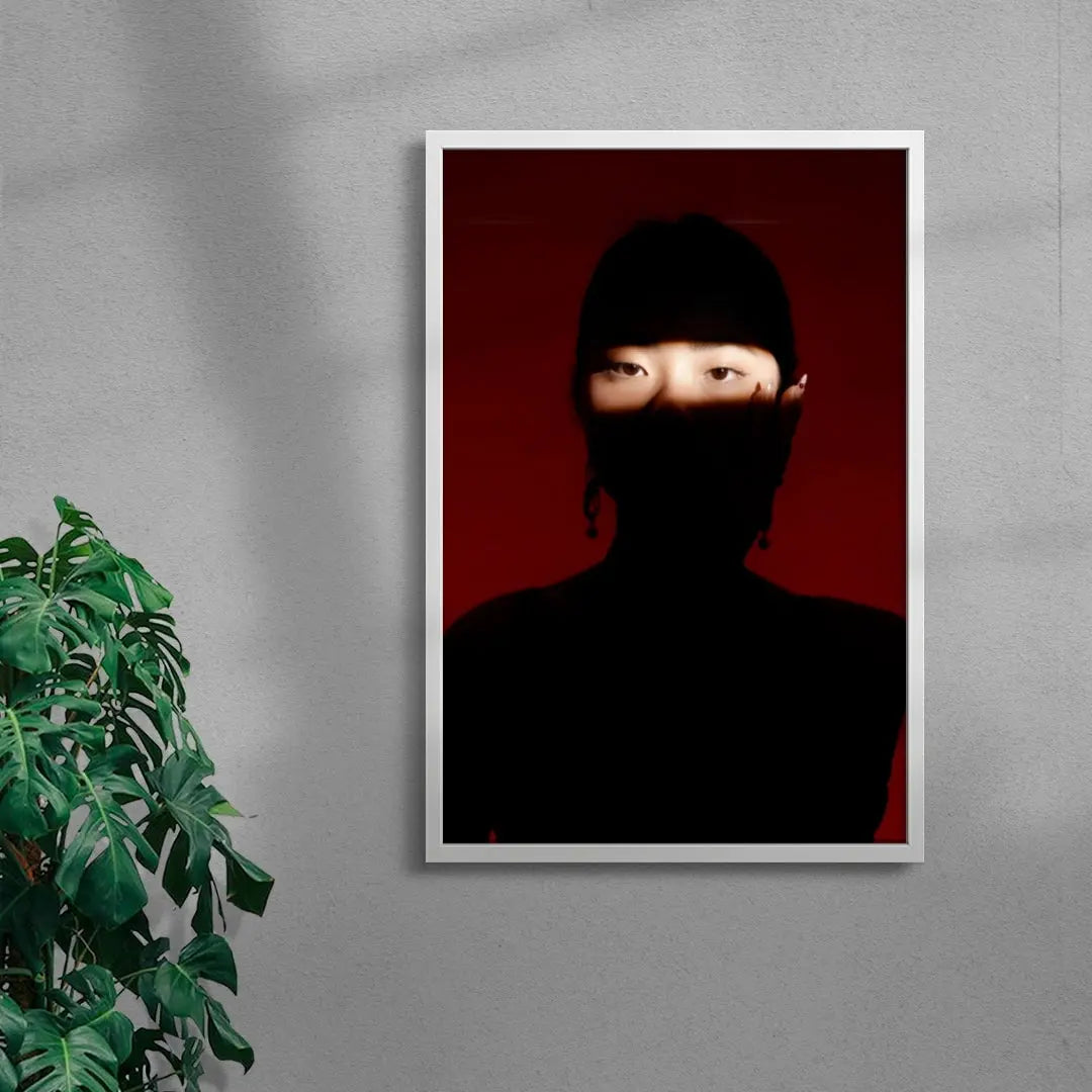 Concealed contemporary wall art print by Omar Salah - sold by DROOL
