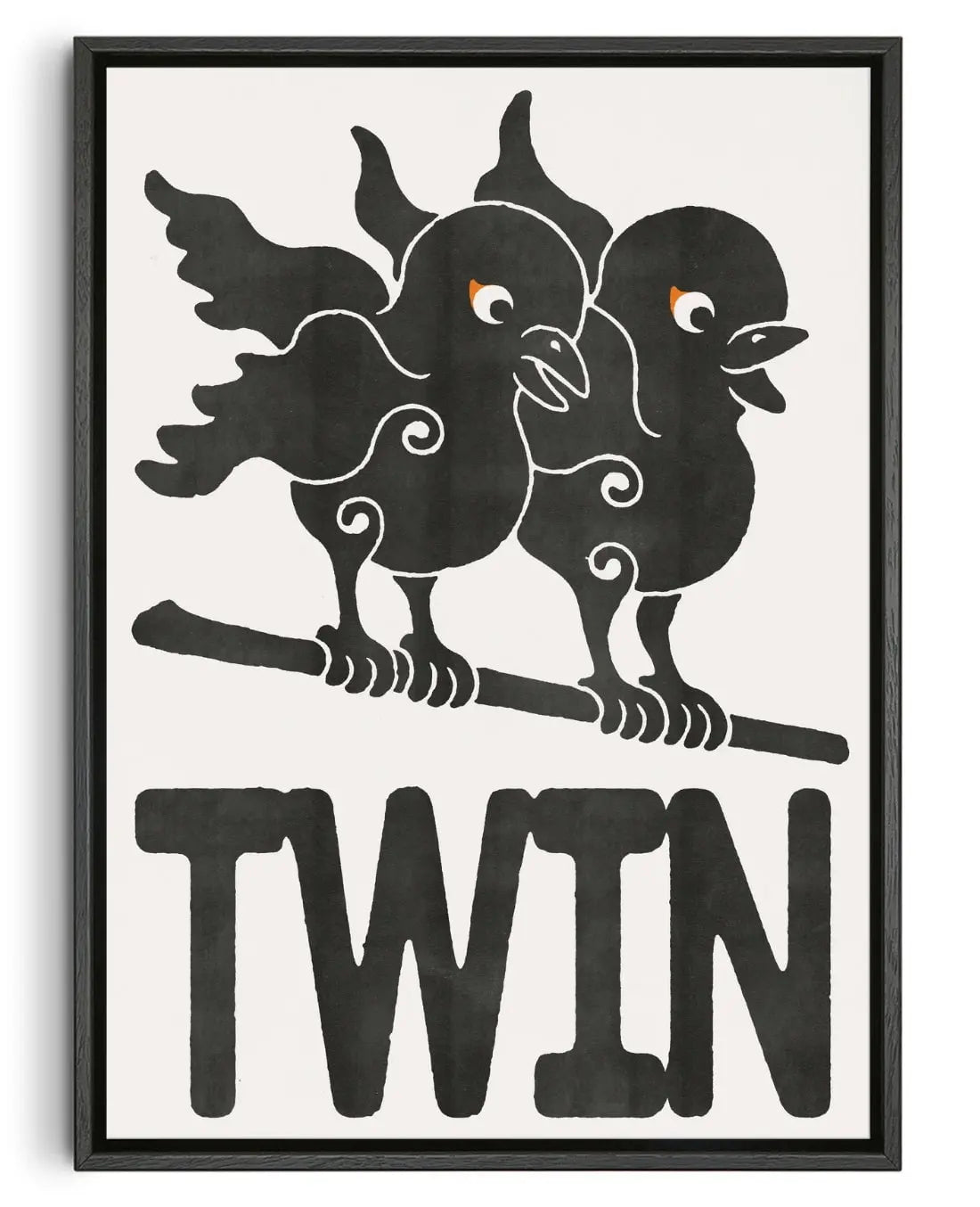Twins contemporary wall art print by Alexander Khabbazi - sold by DROOL