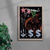 Showdown contemporary wall art print by Caitlin Flood-Molyneux - sold by DROOL