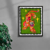 Tiger In Green contemporary wall art print by Kwonny - sold by DROOL