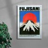 Fujisan contemporary wall art print by Othman Zougam - sold by DROOL
