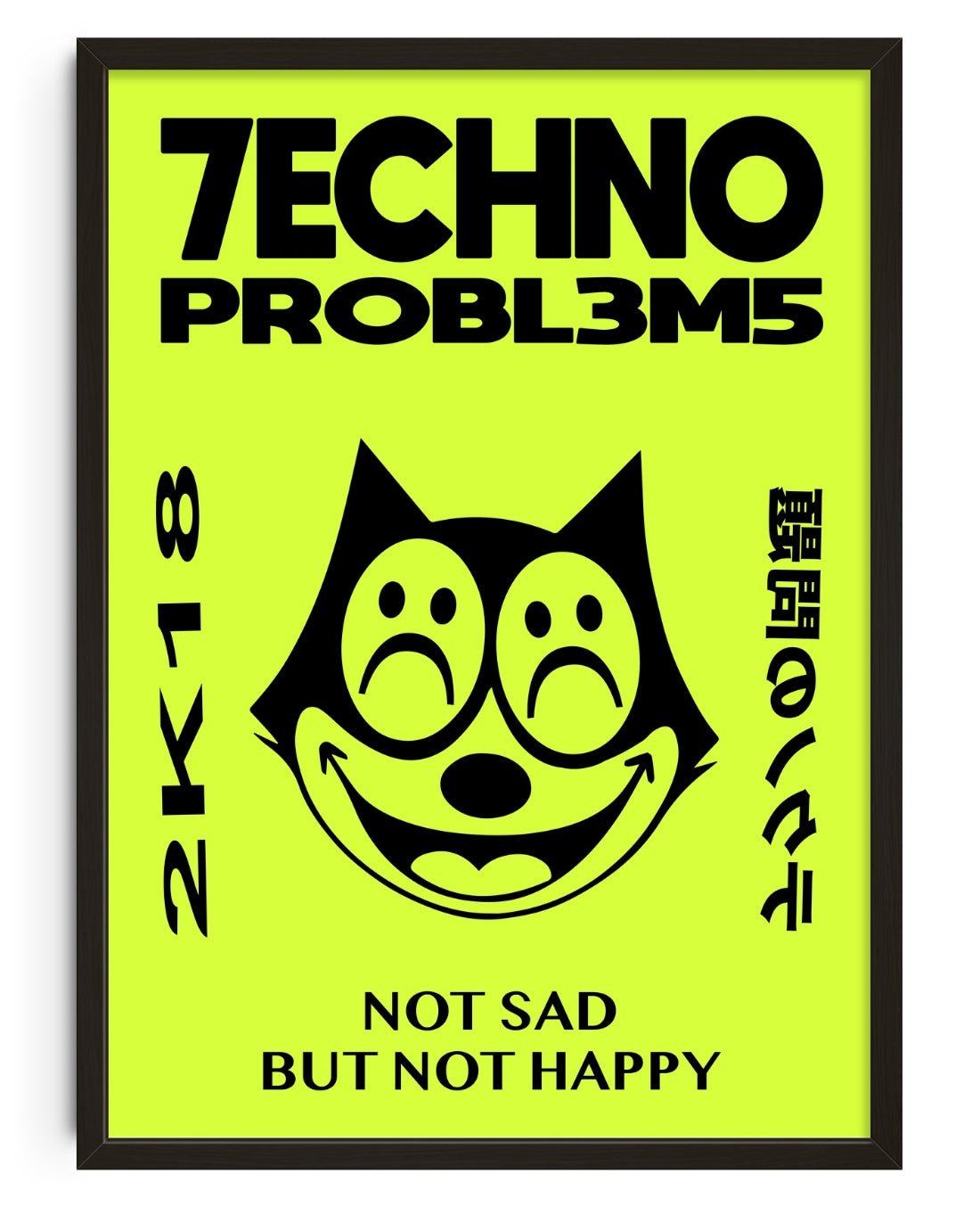 Felix Techno Problems contemporary wall art print by Ignorance1 - sold by DROOL