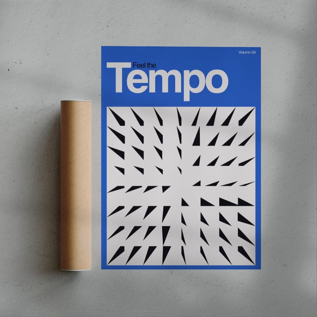 Tempo contemporary wall art print by Sven Silk - sold by DROOL