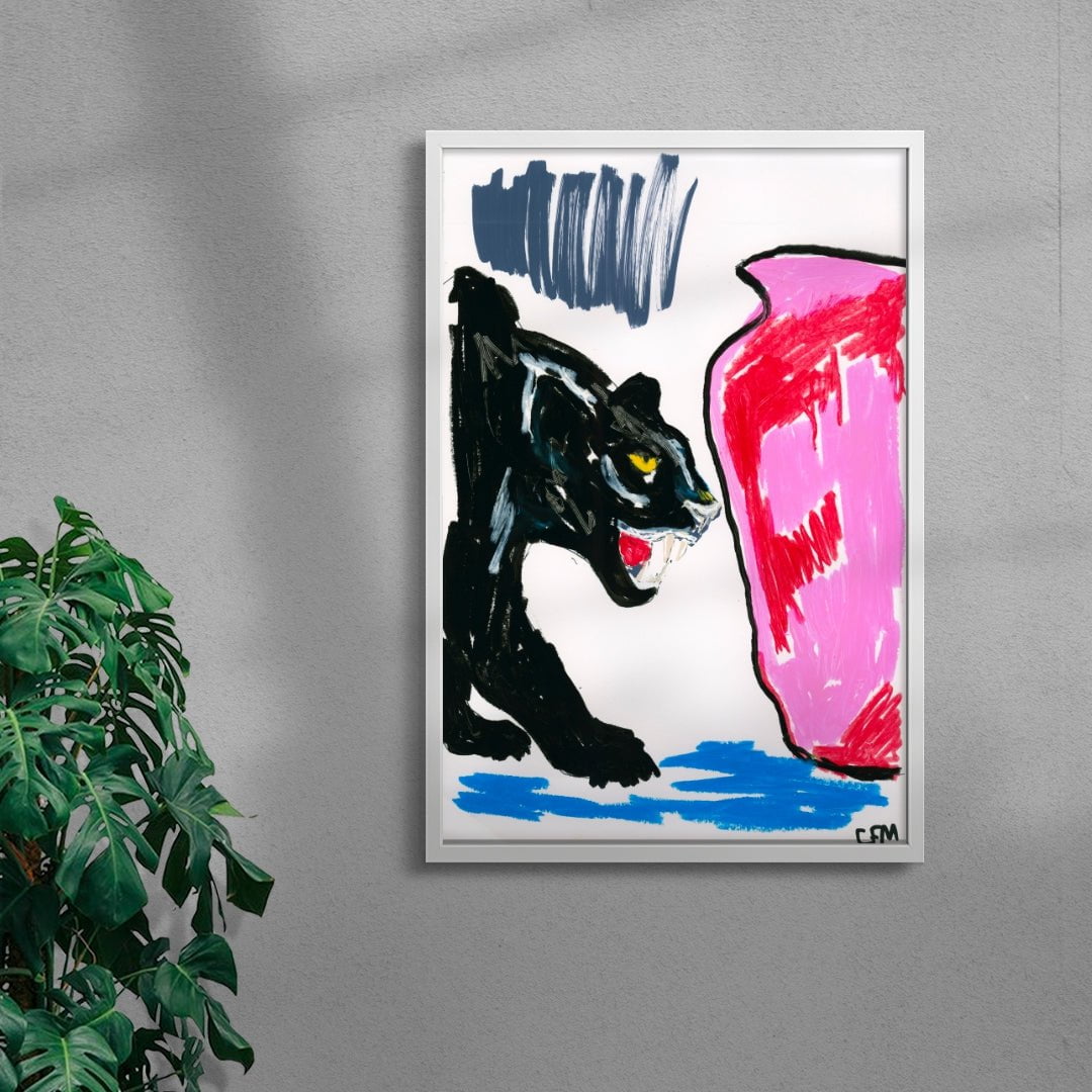 Bound contemporary wall art print by Caitlin Flood-Molyneux - sold by DROOL