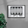 Living Language contemporary wall art print by Alexander Khabbazi - sold by DROOL