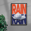 Rain contemporary wall art print by Sheyi Adebayo - sold by DROOL