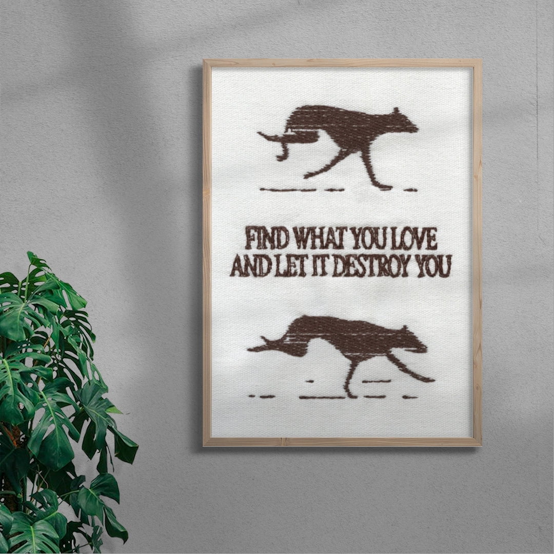 Let It Destroy You contemporary wall art print by Alexander Khabbazi - sold by DROOL