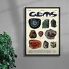 Gems contemporary wall art print by Coveposter - sold by DROOL