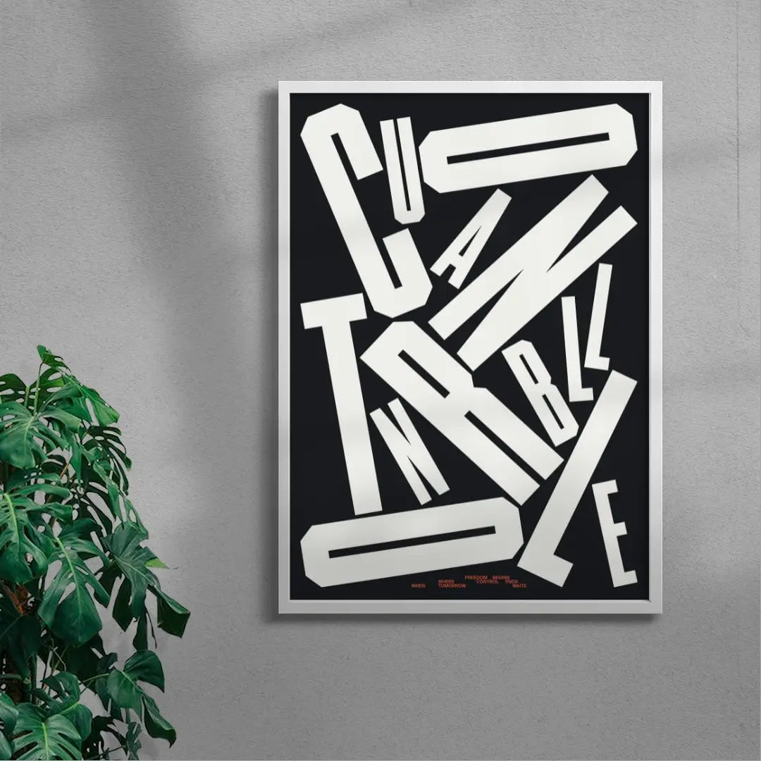 UNCONTROLLABLE contemporary wall art print by Xtian Miller - sold by DROOL