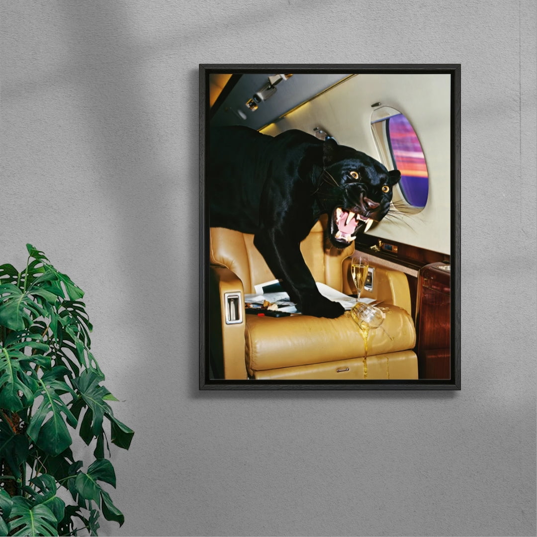 PRIVATE LANDING. contemporary wall art print by Ces XC - sold by DROOL