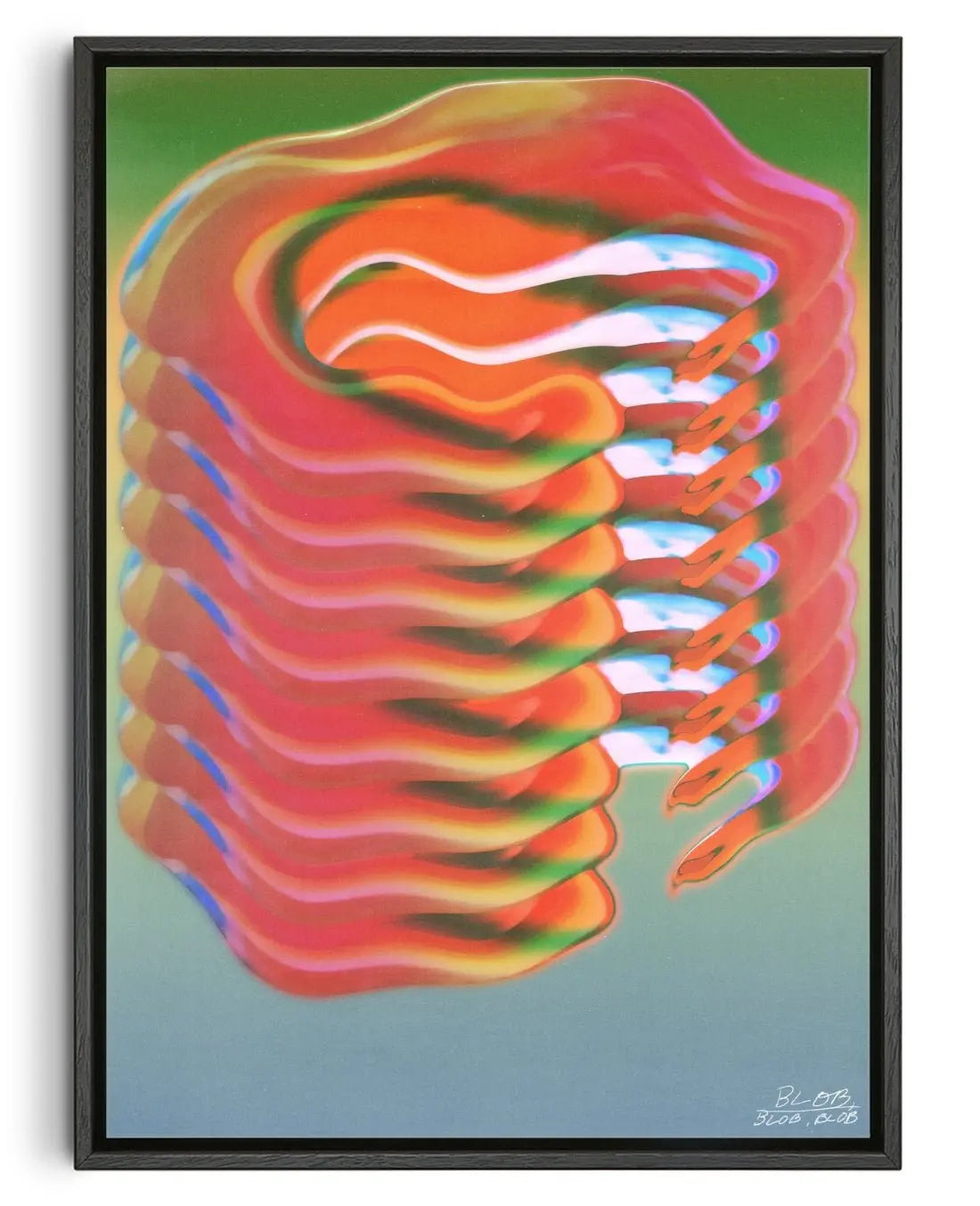 Blob blob blob. contemporary wall art print by Jorge Santos - sold by DROOL