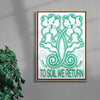 To Soil We Return contemporary wall art print by Alexander Khabbazi - sold by DROOL