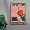 Opportunity Will Always Knock contemporary wall art print by Azaazelus - sold by DROOL