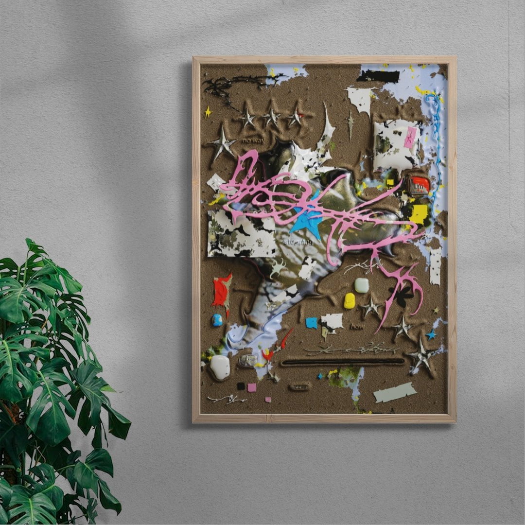 No Way I'm Stopping Now contemporary wall art print by Kitasavi - sold by DROOL