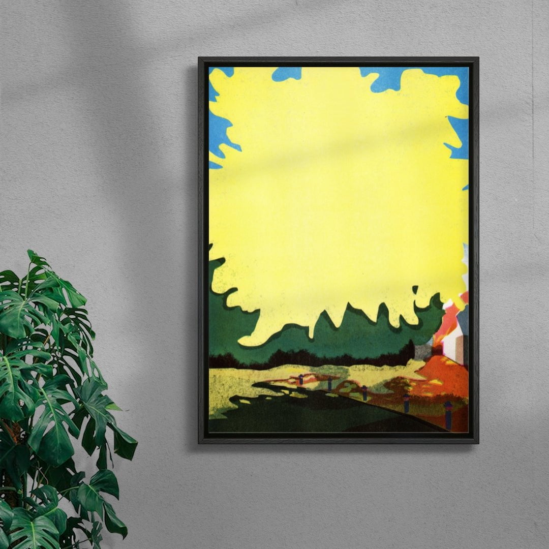 Ginkgo contemporary wall art print by Lily Kong - sold by DROOL