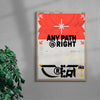 Any Path Is Right contemporary wall art print by MEDG - sold by DROOL