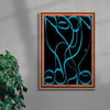Neon Echo contemporary wall art print by Ciara Wade - sold by DROOL