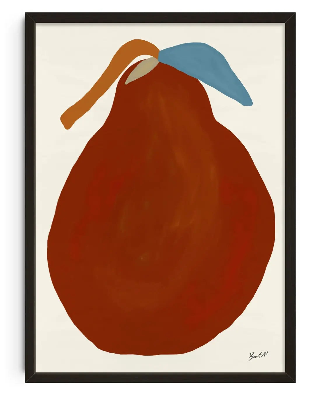 Red Hor Chili Pear contemporary art print by Banana Split - sold by DROOL