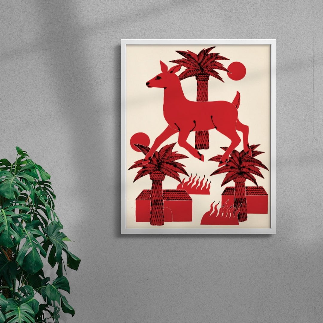 Before the Smoke contemporary wall art print by Kwonny - sold by DROOL