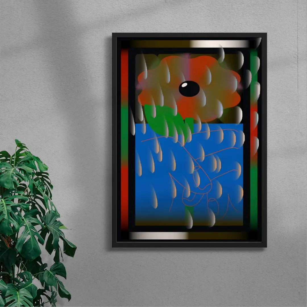 FLOWER HAND contemporary wall art print by Thomas Hedger - sold by DROOL