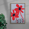 Have you smelt these flowers? contemporary wall art print by Lou Wang - sold by DROOL