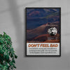 Don't feel bad contemporary wall art print by Salome Frenzel - sold by DROOL