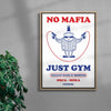No Mafia contemporary wall art print by Alessio Trudu - sold by DROOL