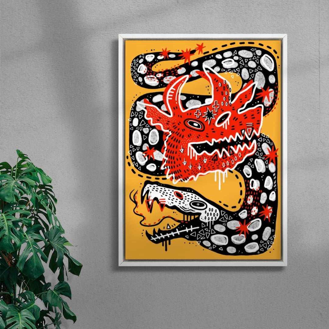 Best Friend contemporary wall art print by Kwonny - sold by DROOL