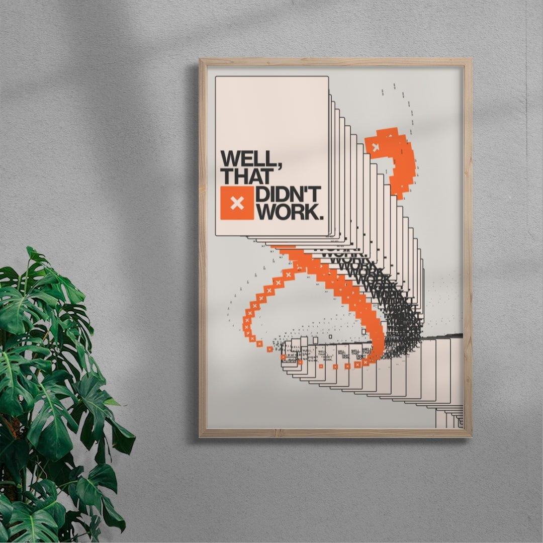 Well... contemporary wall art print by Mirza Talovic - sold by DROOL