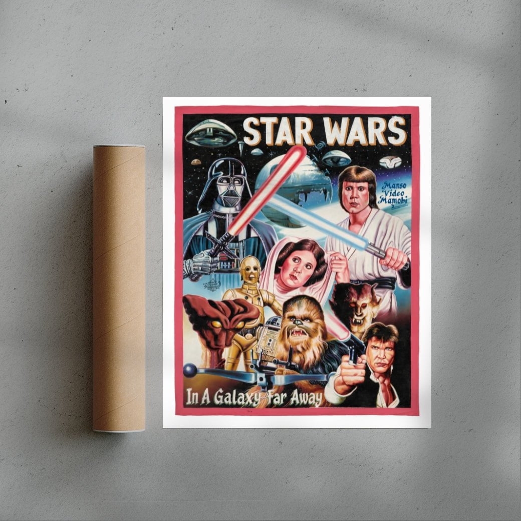 Star Wars contemporary wall art print by Deadly Prey - sold by DROOL