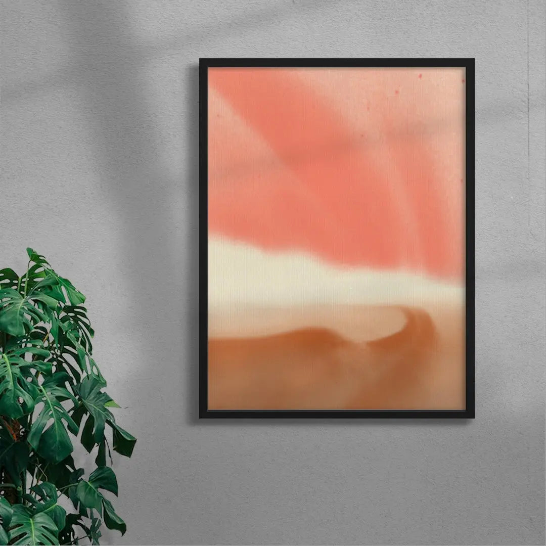 Abstract landscape in soft pastels