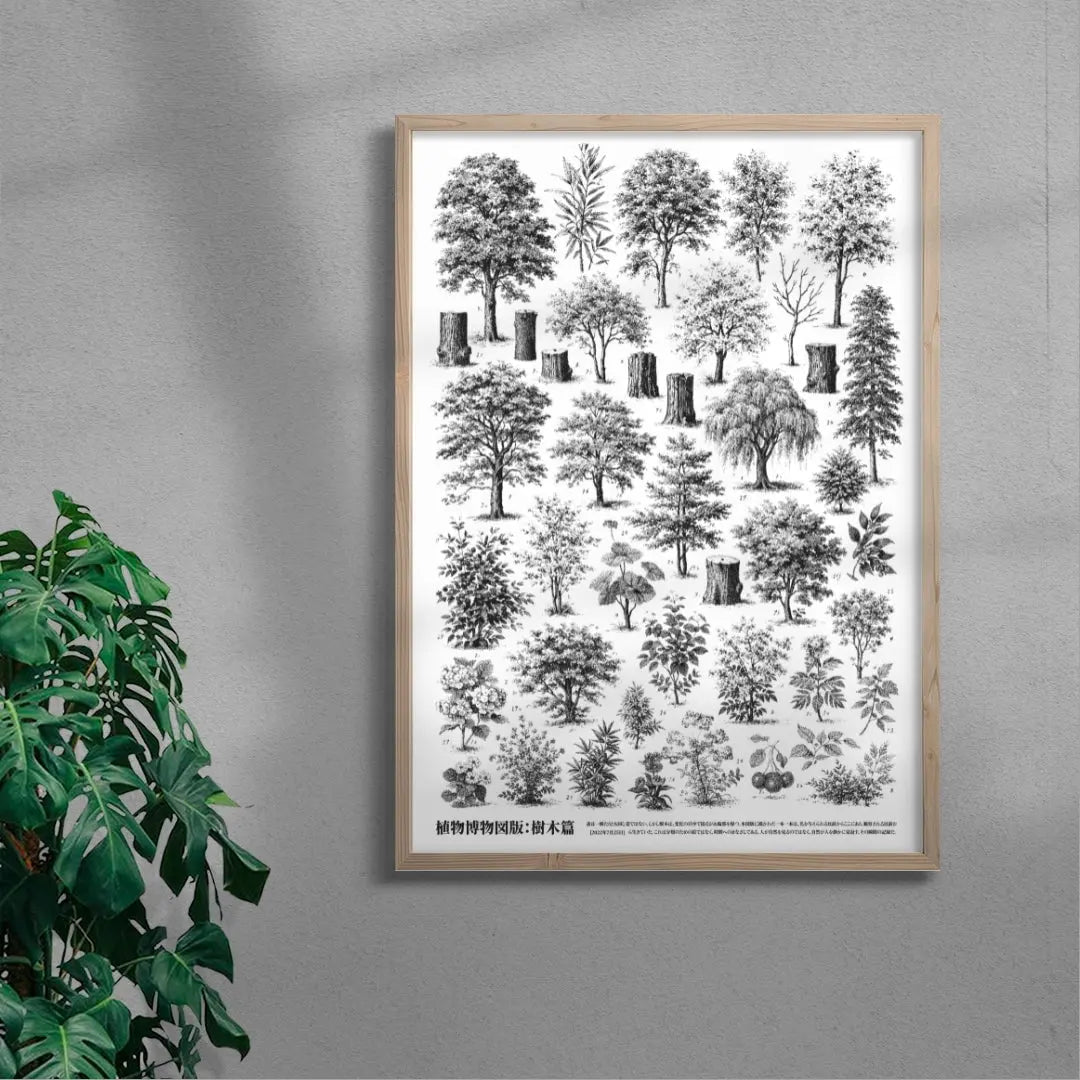Whispers of the Woodland contemporary wall art print by Todd Pham - sold by DROOL