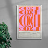 Geometric Sweet Candy contemporary wall art print by Coveposter - sold by DROOL