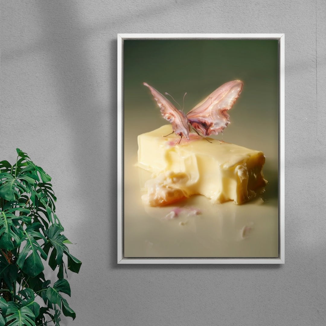 ButterFly contemporary wall art print by Alex Valentina - sold by DROOL