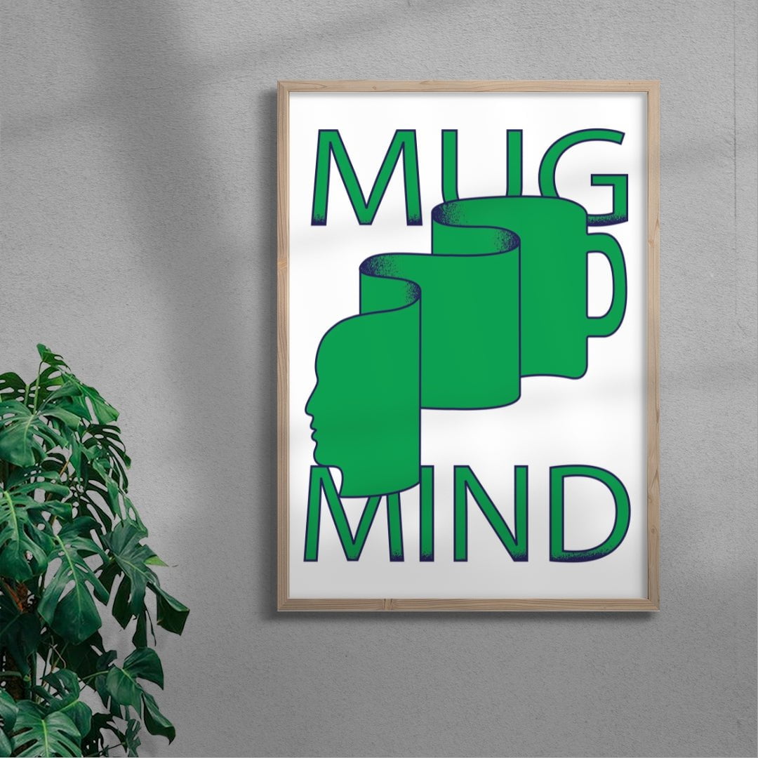 MUG MIND contemporary wall art print by Max Blackmore - sold by DROOL