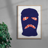 Speak no evil contemporary wall art print by Max Blackmore - sold by DROOL