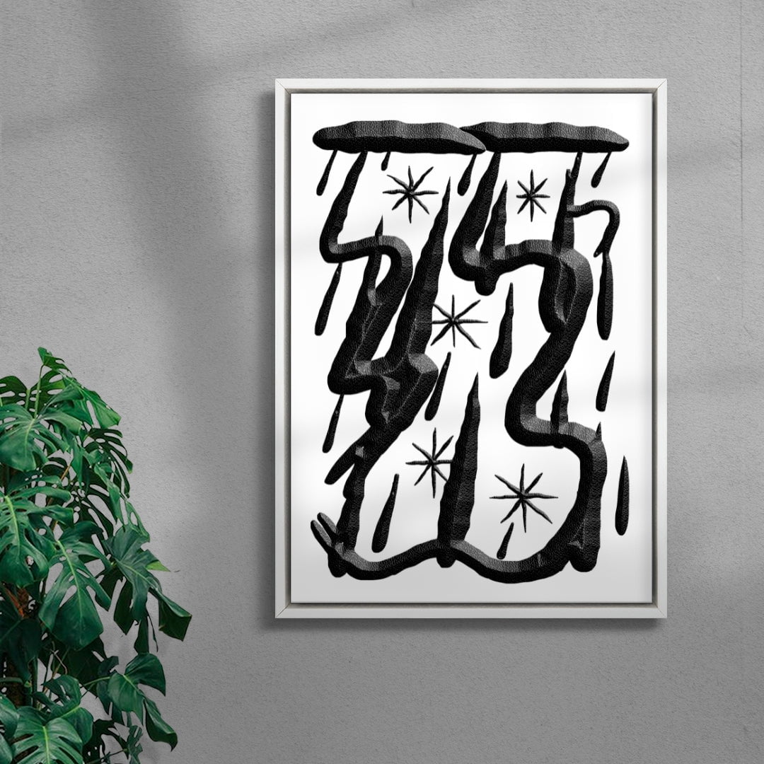 Thunder and Rain contemporary wall art print by Célestin Krier - sold by DROOL