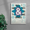 Time & Space contemporary wall art print by MEDG - sold by DROOL