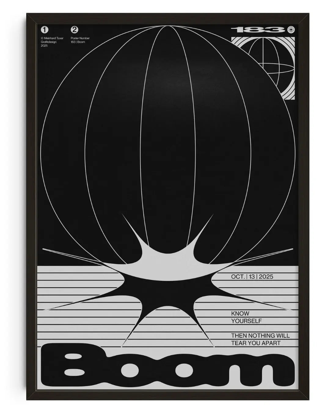 Boom contemporary art print by Meindl Taxer - sold by DROOL