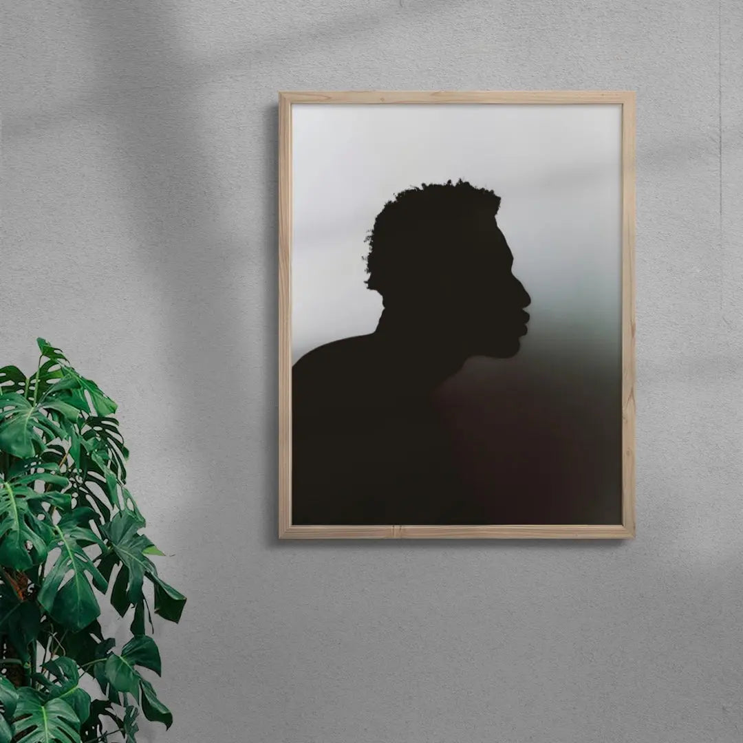 Profile Silhouette contemporary wall art print by Colin Cassidy - sold by DROOL