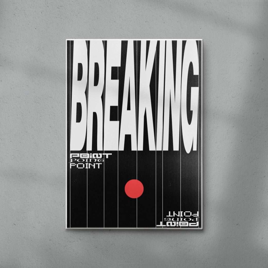 Breaking Point contemporary wall art print by Sheyi Adebayo - sold by DROOL