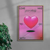 Love Has Everything To Do With It contemporary wall art print by Paulina Almira - sold by DROOL