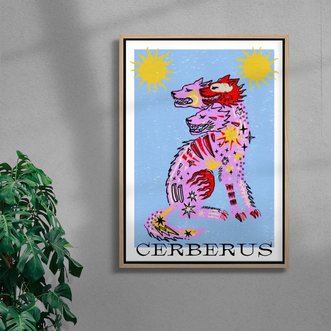 Cerberus I contemporary wall art print by Kwonny - sold by DROOL