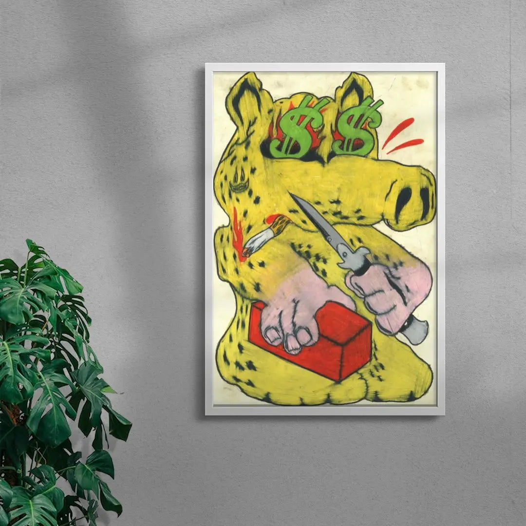 Quasimodo contemporary wall art print by Austin Ansbro - sold by DROOL