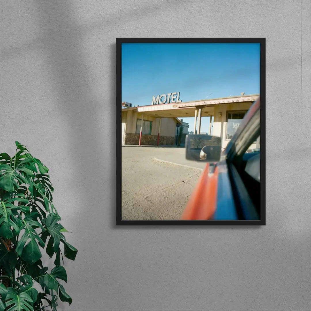 Motel contemporary wall art print by Blythe Thomas - sold by DROOL