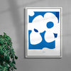 Linum contemporary wall art print by Rikki Hewitt - sold by DROOL
