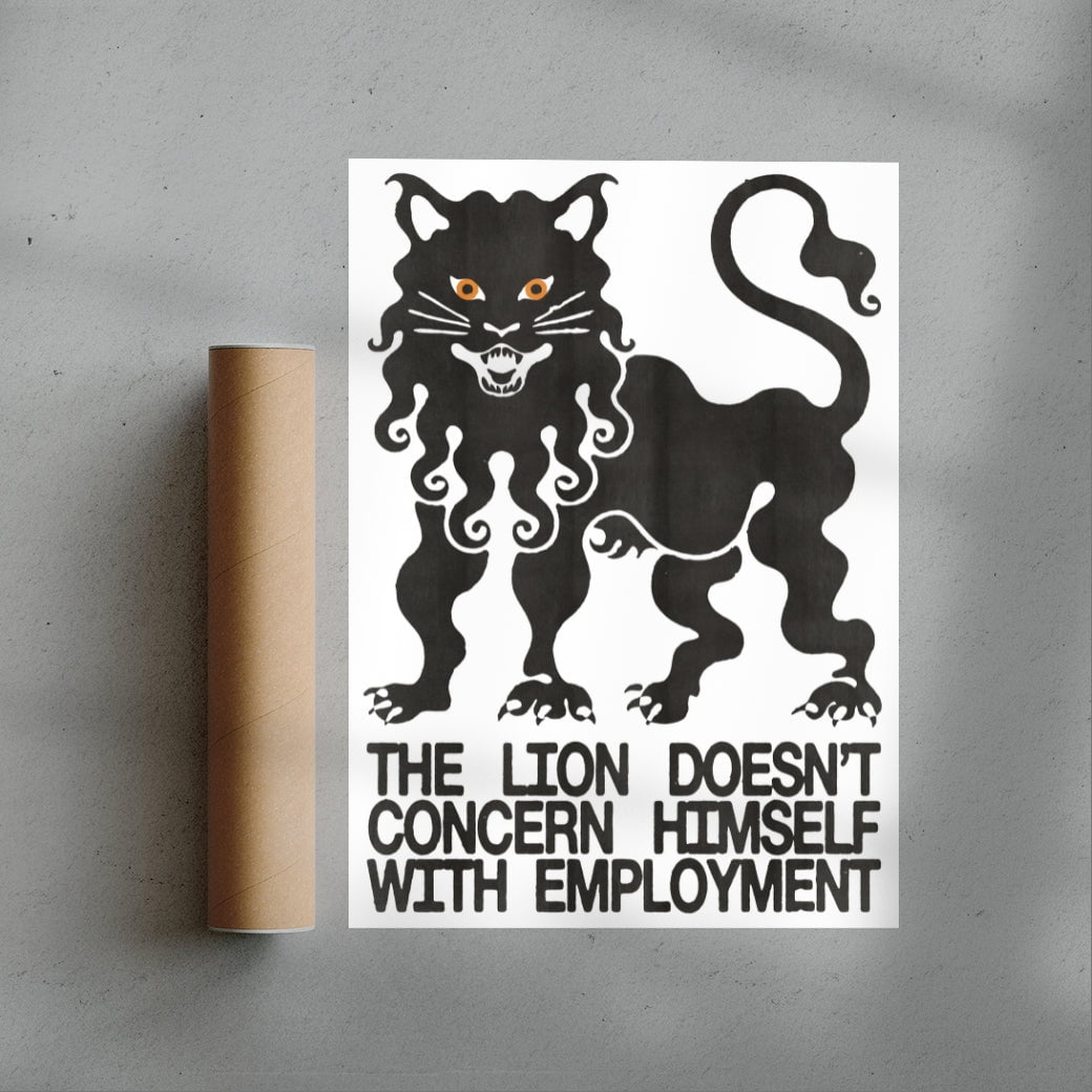 The Lion contemporary wall art print by Alexander Khabbazi - sold by DROOL