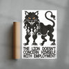 The Lion contemporary wall art print by Alexander Khabbazi - sold by DROOL