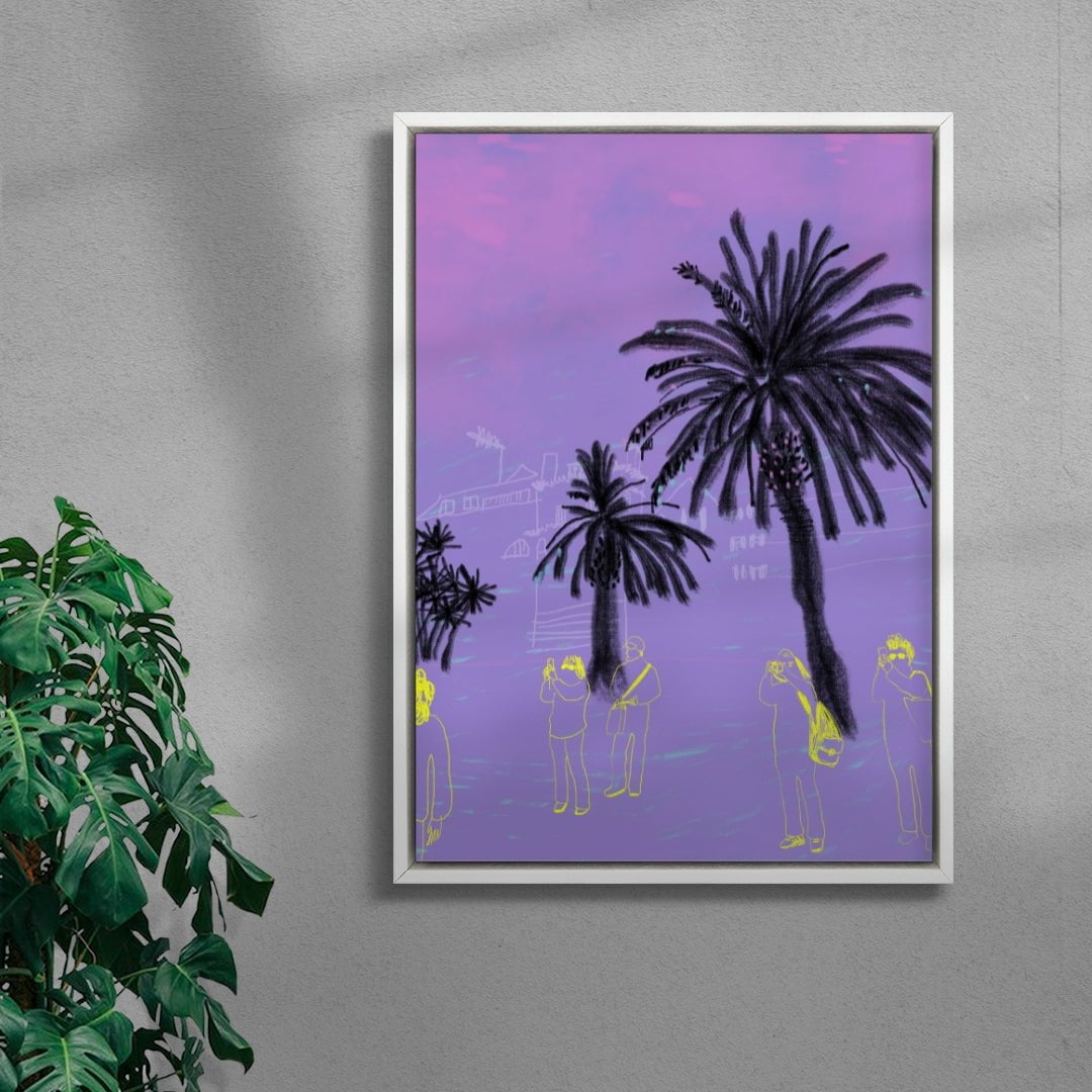The Tourists contemporary wall art print by mareykrap - sold by DROOL